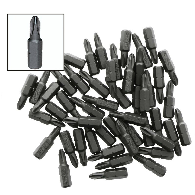Grabber #2 Reduced Phillips Drywall Screw Driver Bit Tips (50-Pack) - Image 2